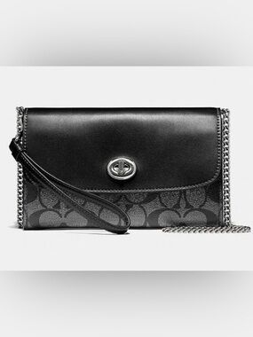 Coach Chain Crossbody in Signature Canvas